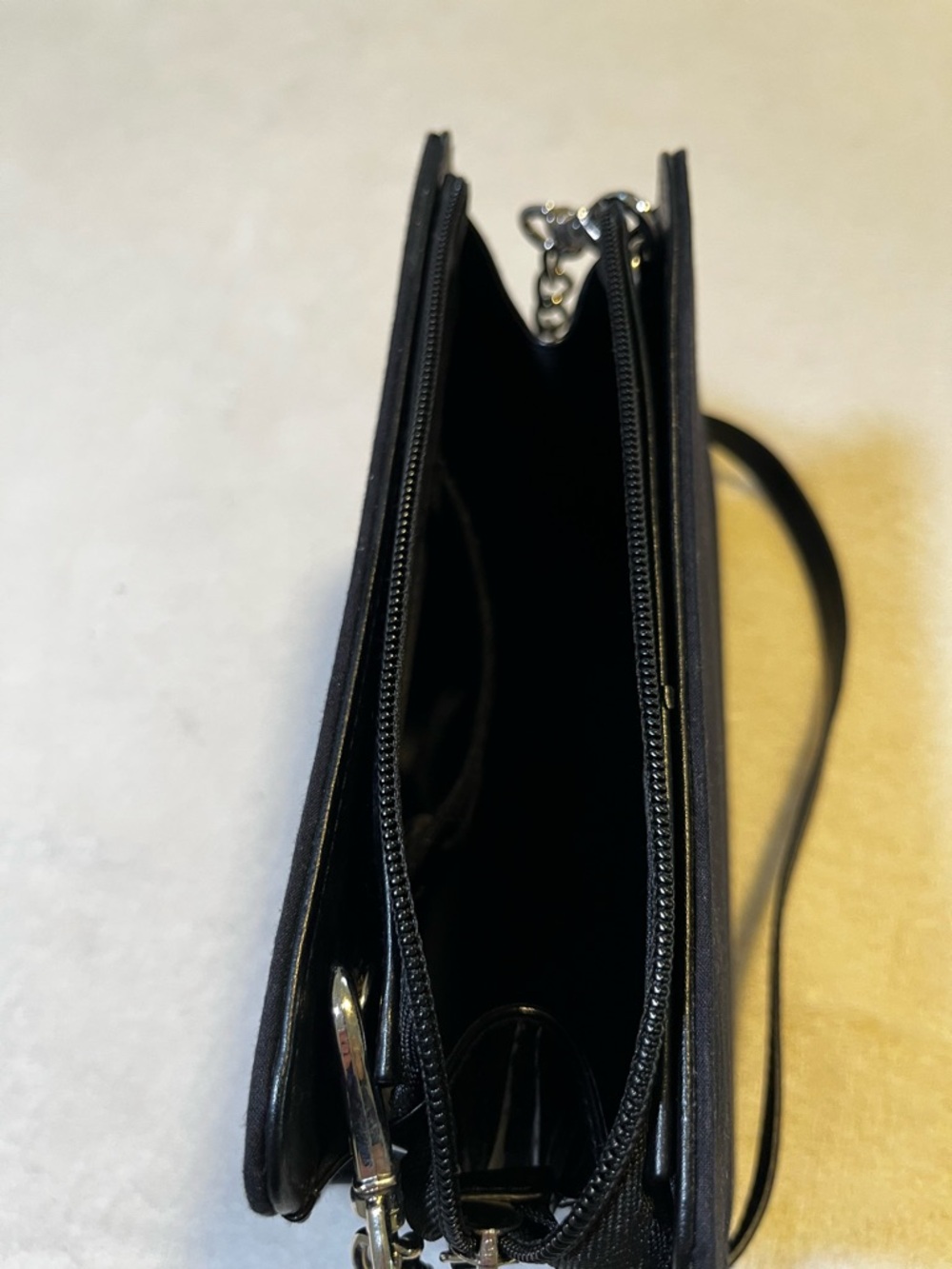 MICHE McCall Navy Snakeskin Embossed Crossbody convertible Shoulder Bag Purse - Picture 5 of 7